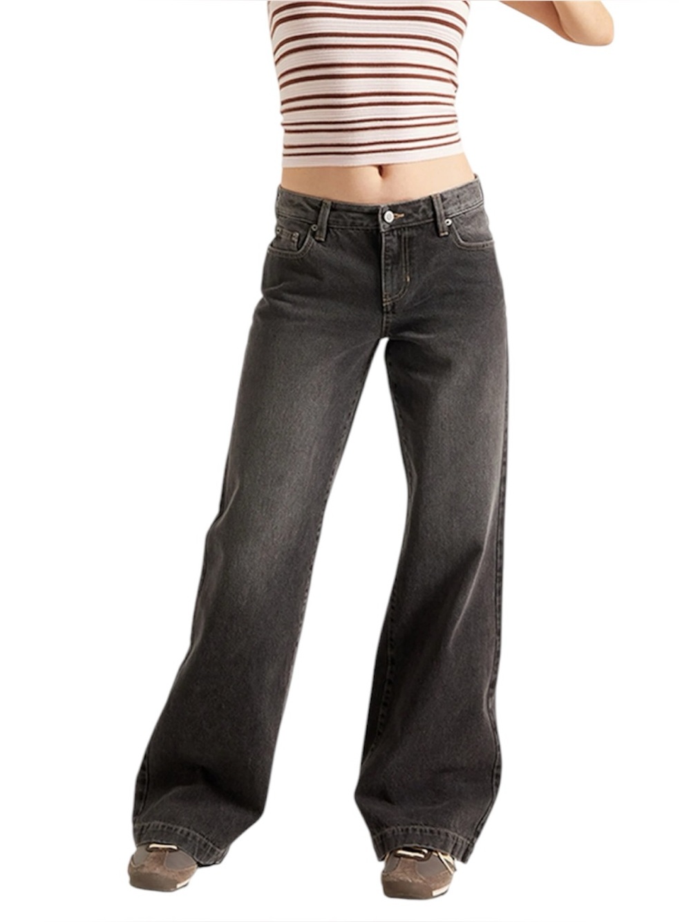 Pacsun | Denim Casey Low Rise Baggy Jeans Black Pants